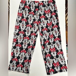 Disney  Mickey & Minnie Mouse Women’s Fleece Sleep Lounge Pants Gray Size XLarge